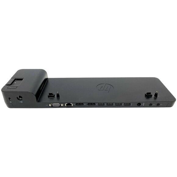 HP 2013 UltraSlim Docking Station HSTNN-IX10 D9Y32AA D9Y19AV Black No Adapter - Picture 1 of 3